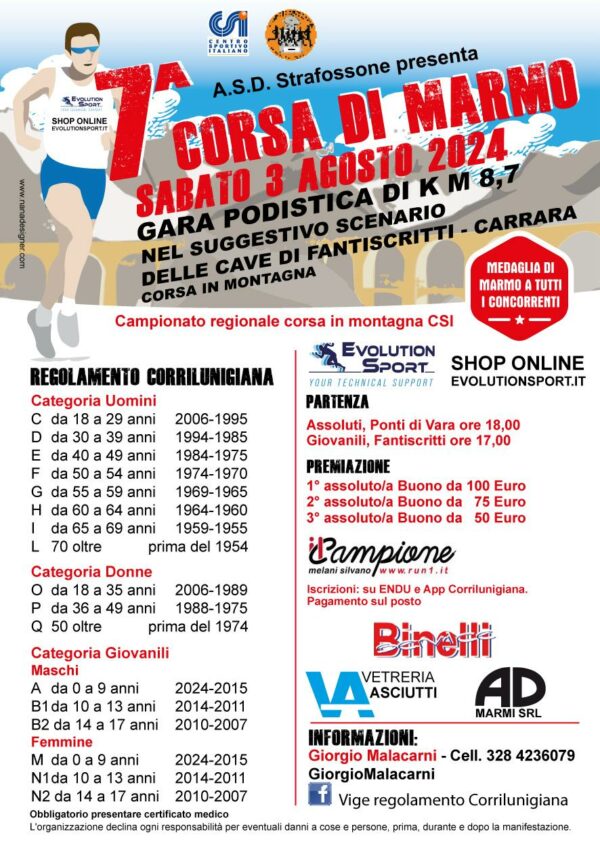 8° CORSA DI MARMO